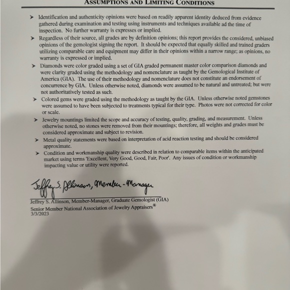 1.02 ct Diamond Platinum Band — report attached - Picture 5 of 8